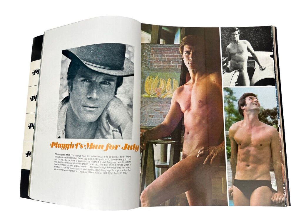 BEST OF PLAYGIRL Magazine #1 1974 PETER LUPUS Poster! LYLE WAGGONER Ho ...