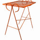 Vintage 1950s MCM Wrought Iron Mesh Salterini Style Nesting Side Tables Set Of 3