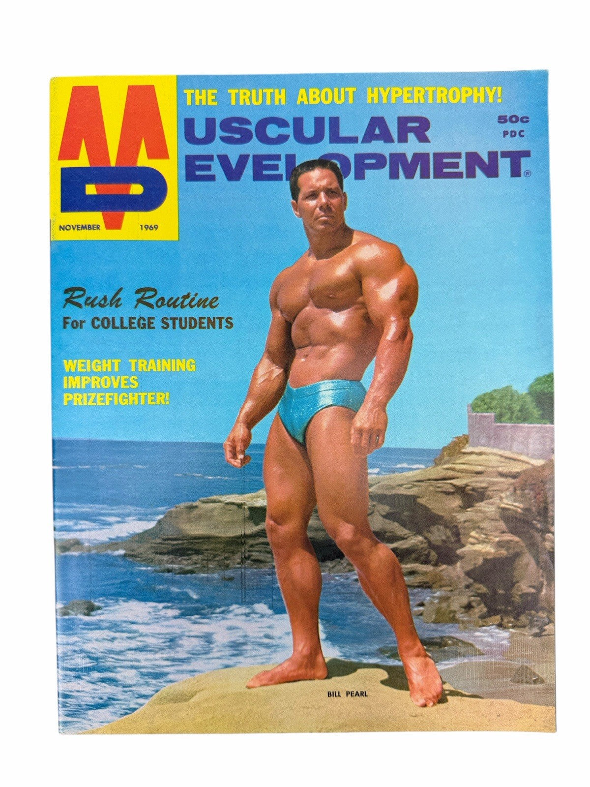 1969 MUSCULAR DEVELOPMENT Magazine 8 ISSUES Vintage Bodybuilding Weightlifting