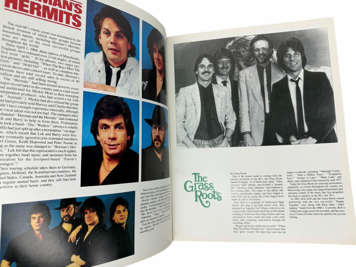 Vintage 1986 THE MONKEES 20th Anniversary World Tour PROGRAM BOOK