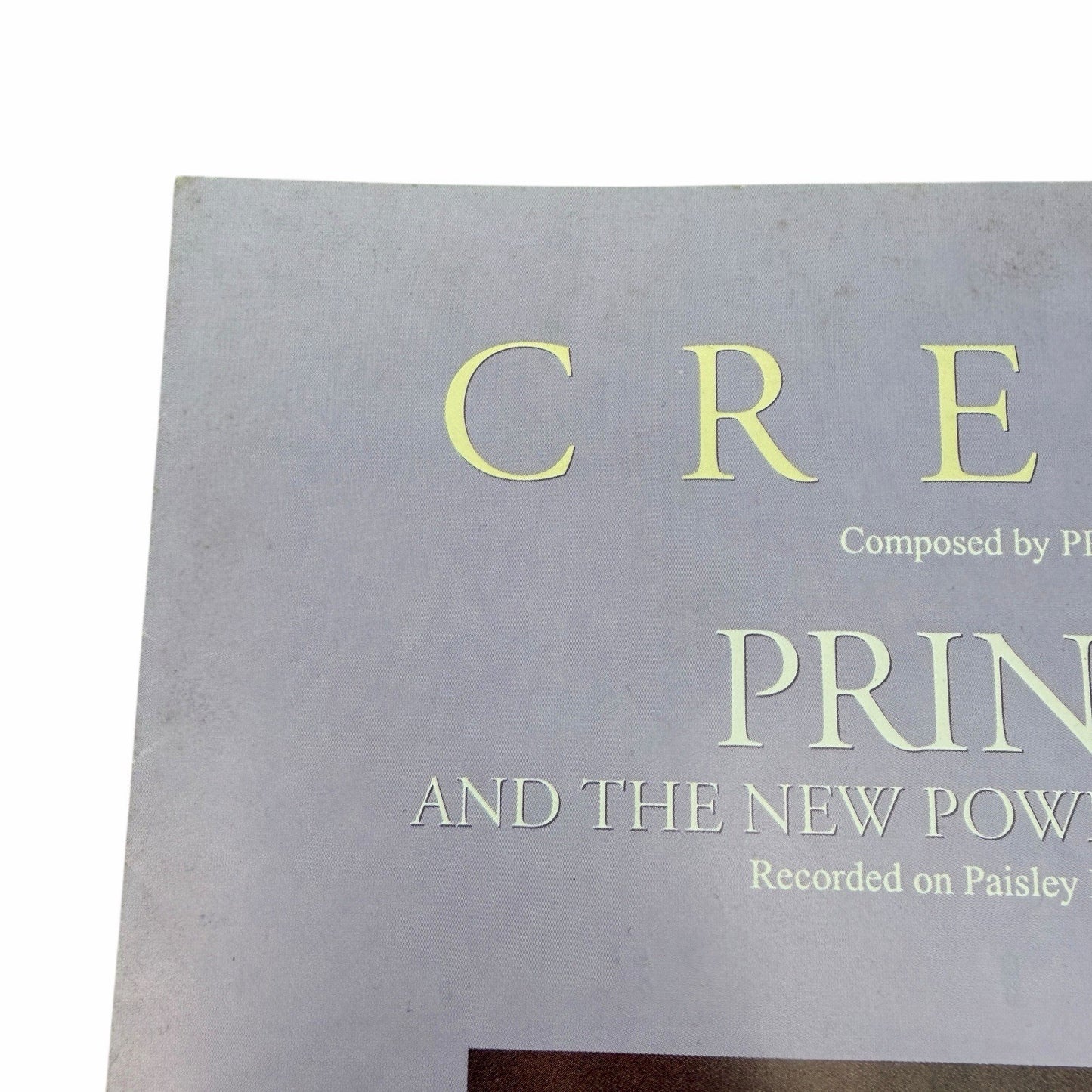Vintage PRINCE Cream 1991 Sheet Music RARE Diamonds And Pearls