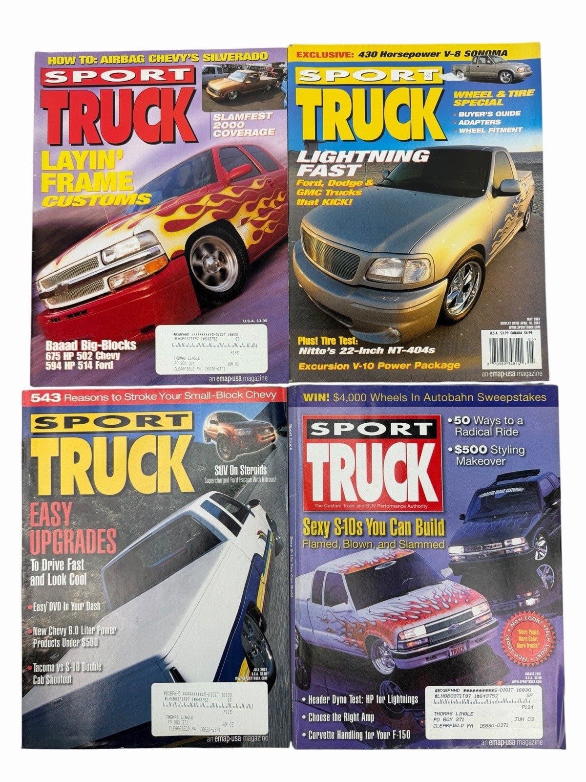 SPORT TRUCK Magazine 2000-2009 LOT OF 50 Vintage Issues