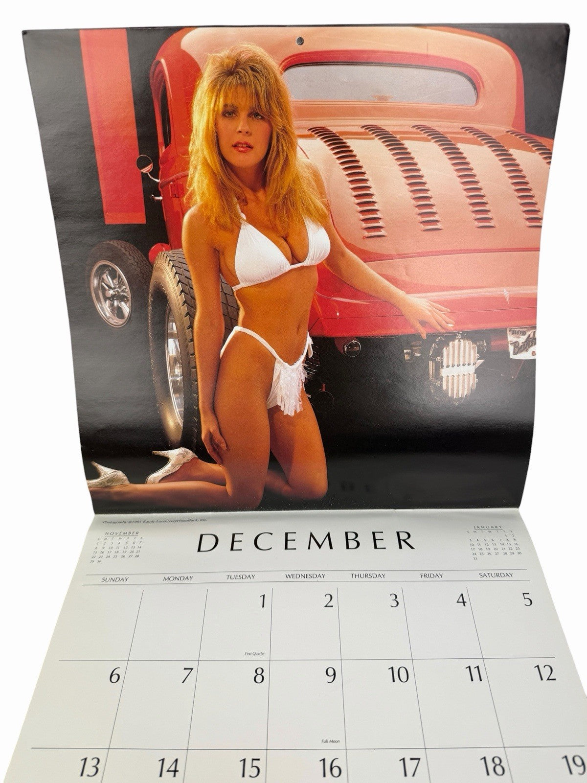 Vintage 1992 CLASSY CHASSIS Calendar RANDY LORENTZEN Hot Rods & Swimsuit Pinups