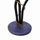 Vintage Postmodern 3 CANDLE HOLDER 19” Purple Metal Sculpture Candelabra Memphis