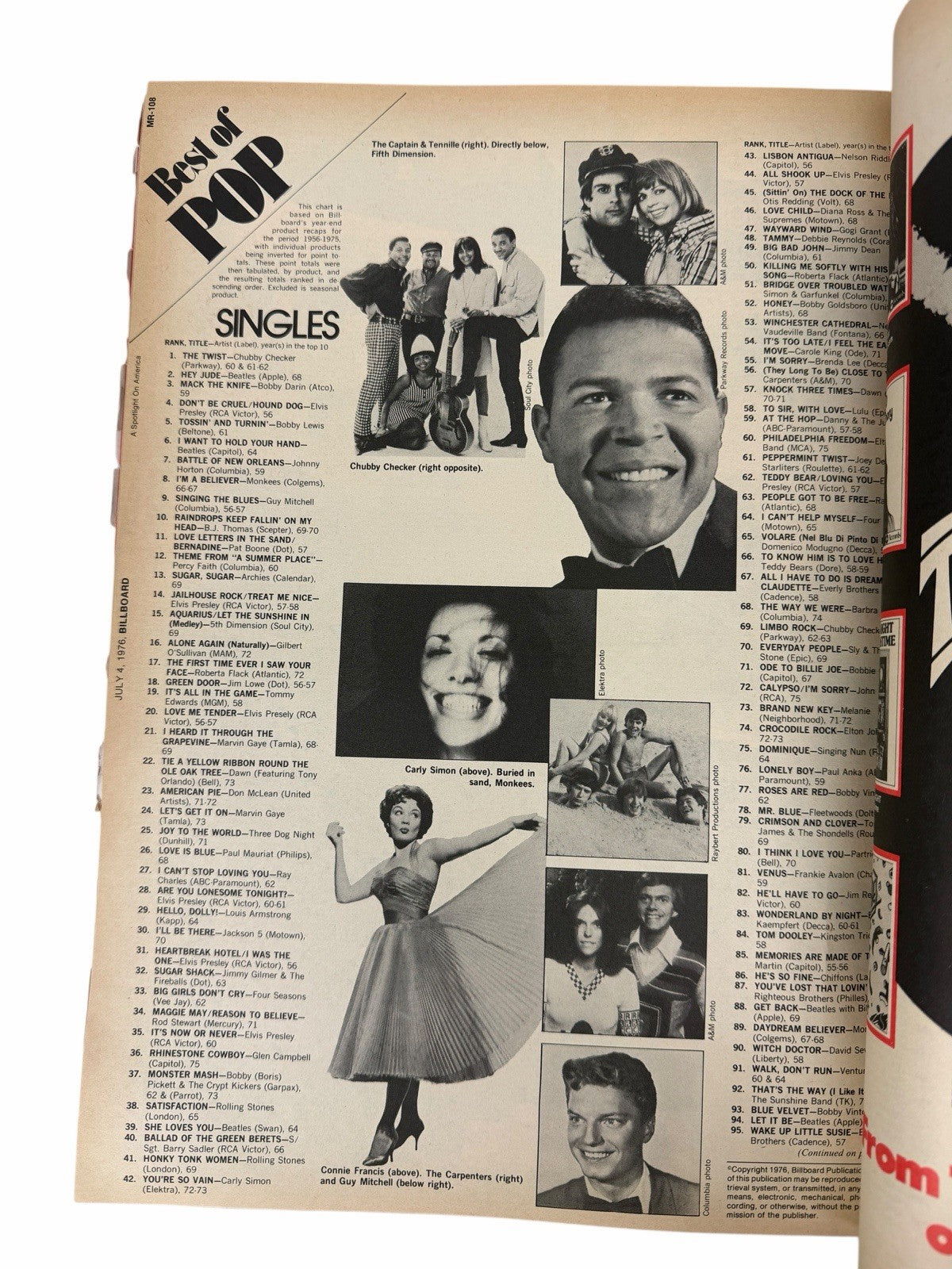 Billboard Magazine July 4, 1976 Spotlight on America BICENTENNIAL Edition KISS