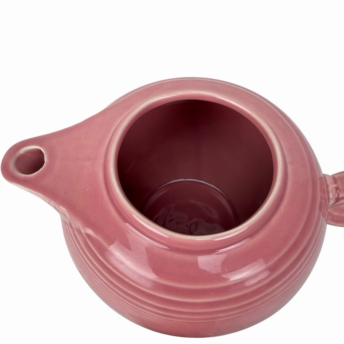 Fiestaware ROSE PINK Teapot Vintage Coffee Pot Homer Laughlin Fiesta w/ Lid USA
