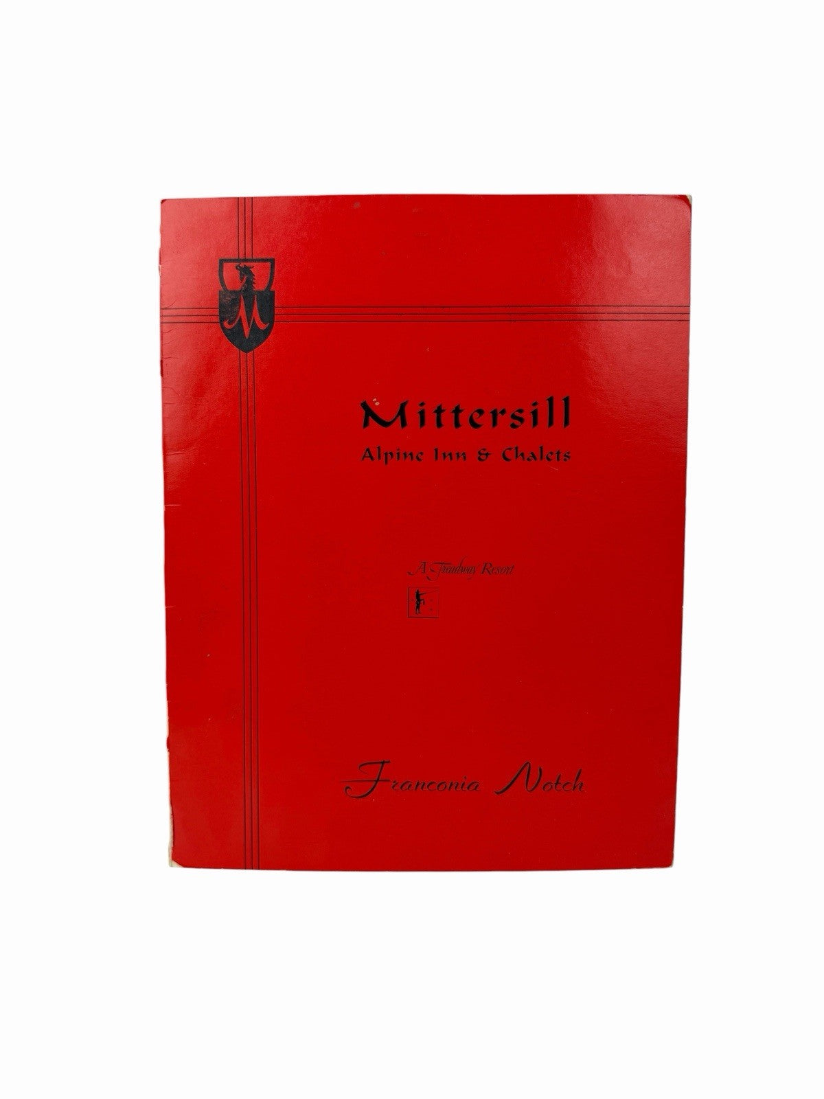 Vintage 1963 MITTERSILL Alpine Inn DINNER & WINE MENU Franconia Notch NH Austria