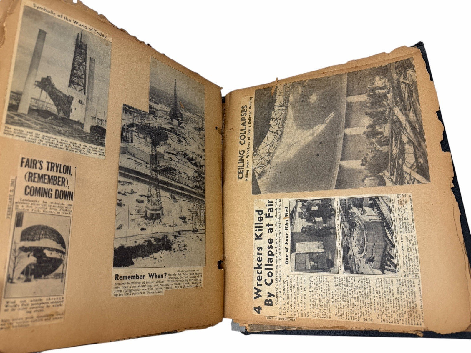 Vintage 1939 New York World’s Fair SCRAP BOOK