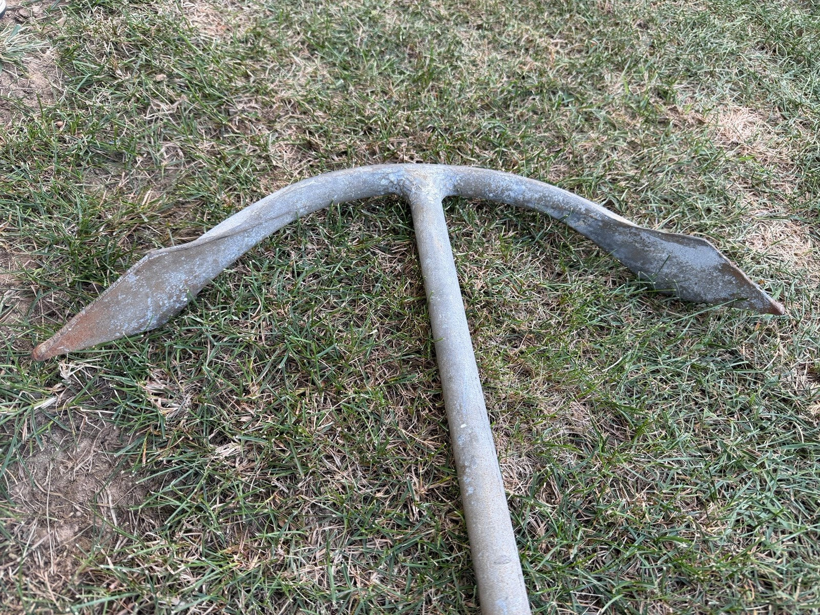 Antique 20lb Admiralty Yacht Anchor w/ Folding Stock & Key Fisherman Nautical