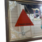 Vintage BASS On Draught Framed Mirror Beer Ale Pub Sign 32x14” Advertising