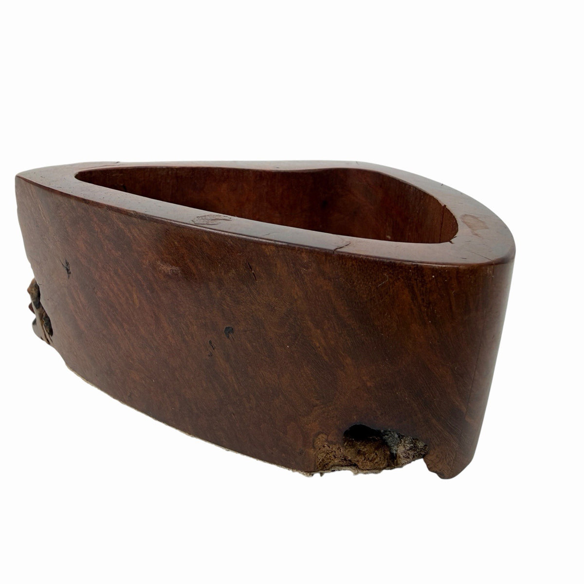 Vintage 1989 Jeffrey Seaton MOUNTAIN LILAC BURL Sculptural Live Edge Wood Box