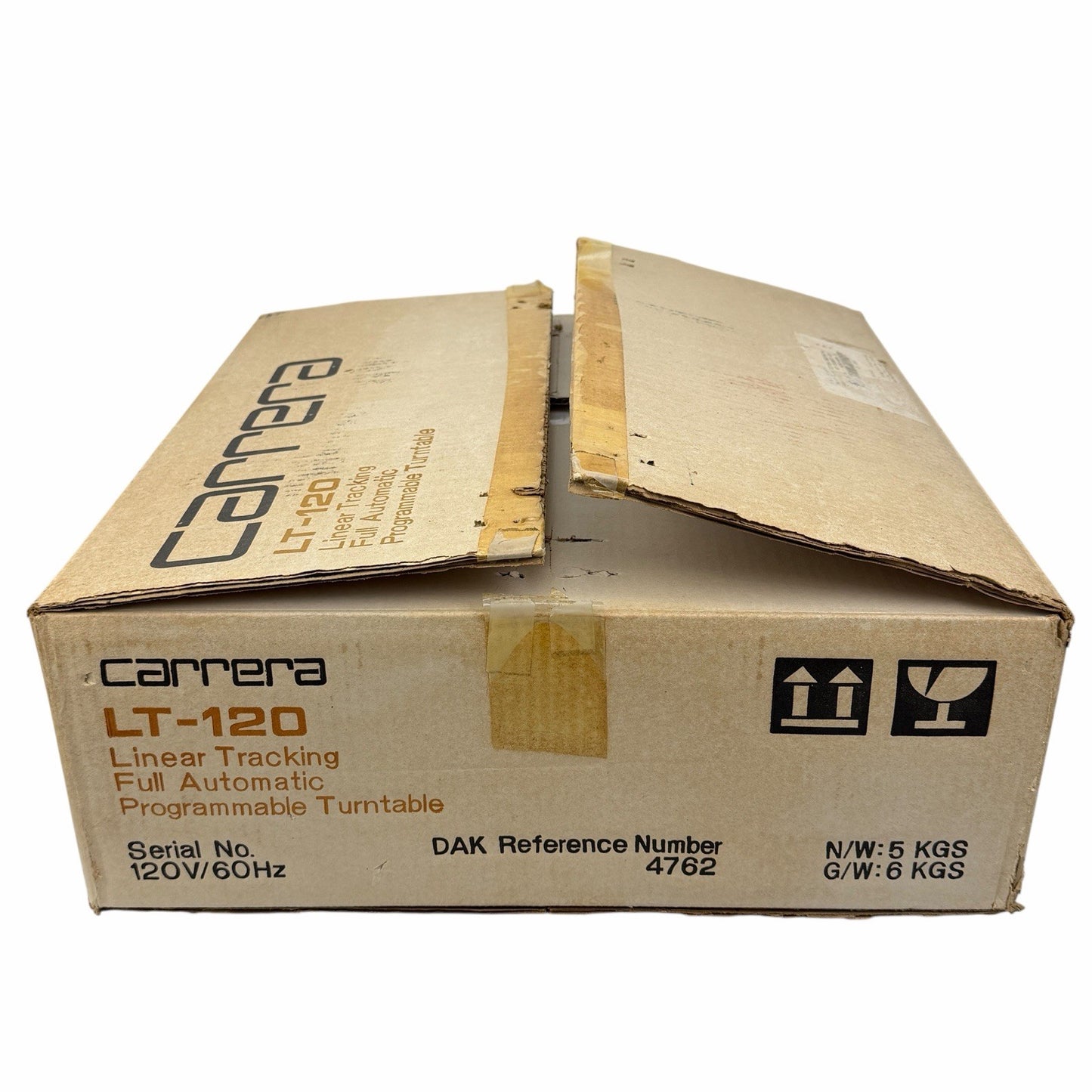 NIB New In Box CARRERA LT-120 Linear Tracking Automatic Turntable 1980’s Vintage