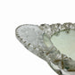 Vintage Oval Mirrored Perfume TRAY Vanity w/ Cut Crystal Glass Rim & Handles 17”