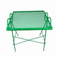 Vintage 1950s MCM Wrought Iron Mesh Salterini Style Nesting Side Tables Set Of 3