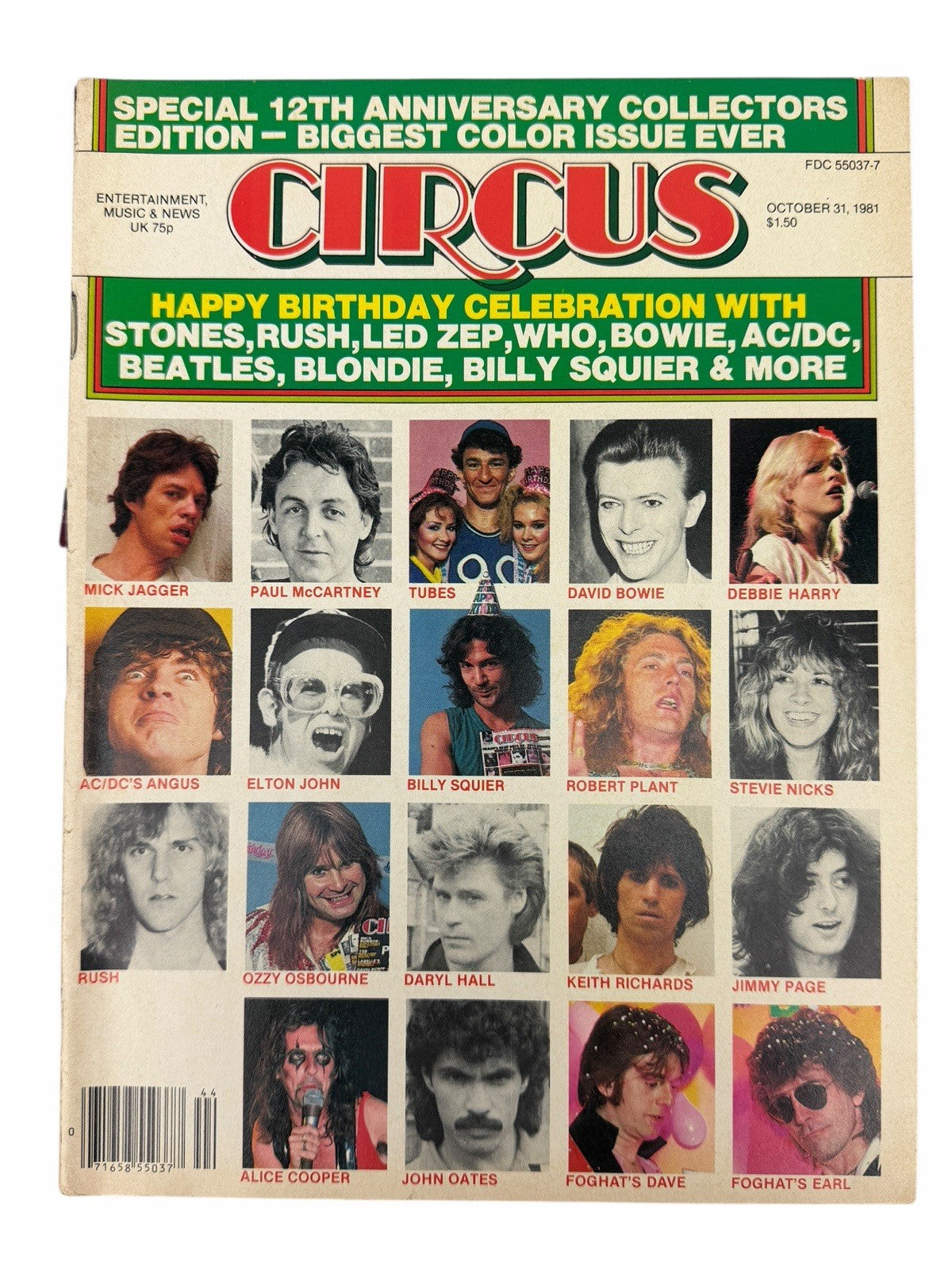 CIRCUS Magazine 1979-1985 Lot Of 6 Issues 1981 Styx ROLLING STONES Mork & Mindy