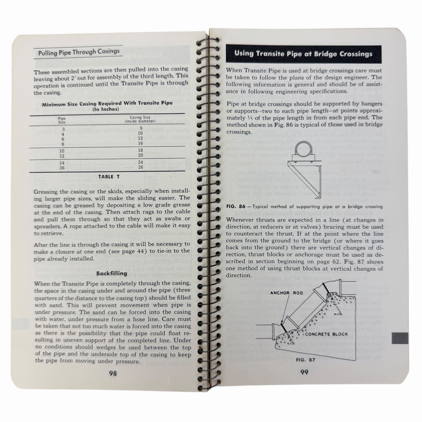 Vintage 1960 Johns-Manville TRANSITE RING-TITE PRESSURE PIPE Installation Guide