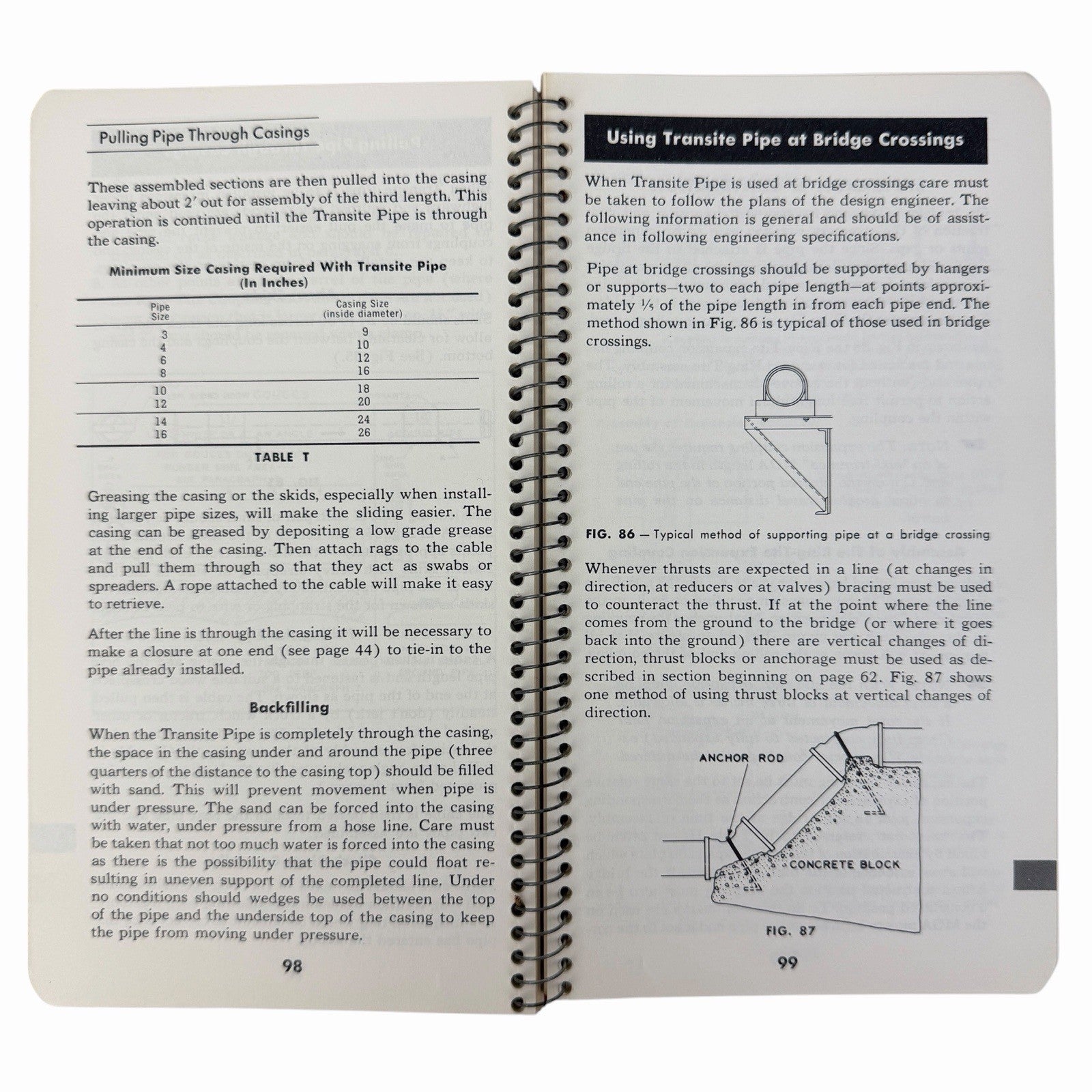 Vintage 1960 Johns-Manville TRANSITE RING-TITE PRESSURE PIPE Installation Guide