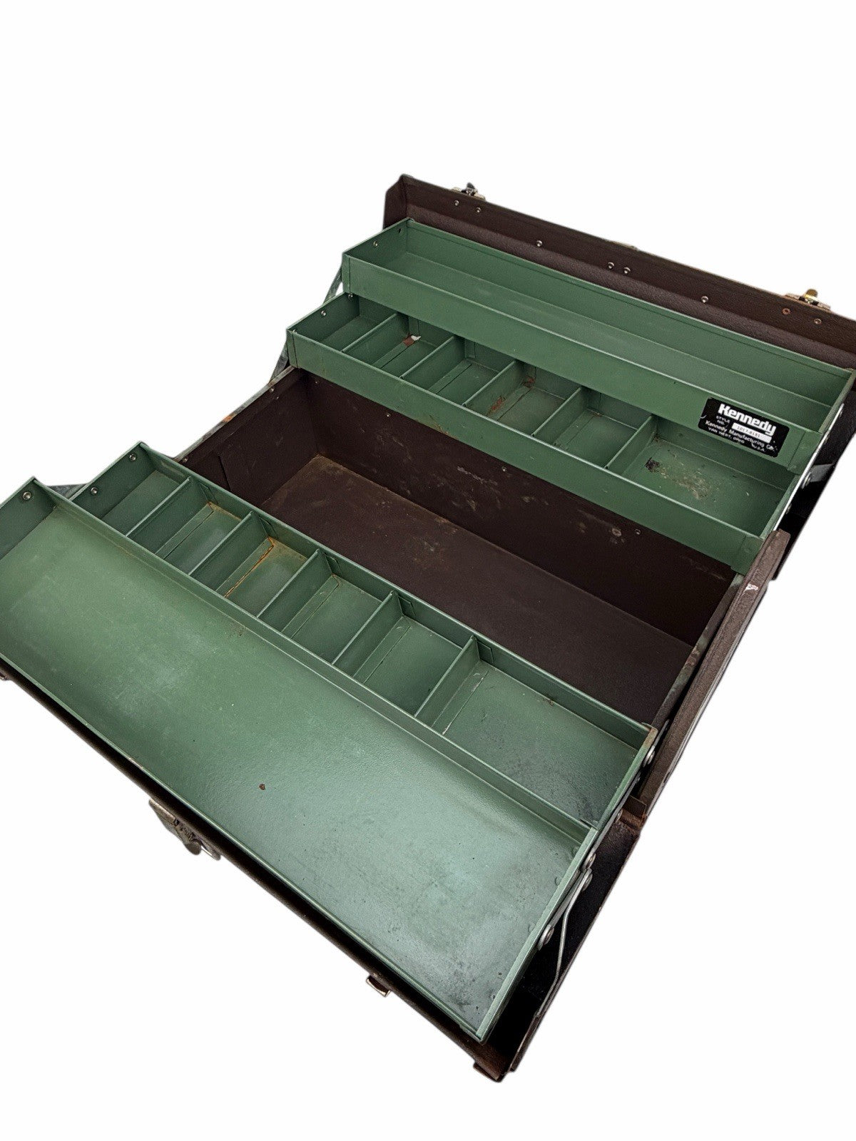 Vintage KENNEDY Cantilever Tray Machinist TOOL BOX Model 1017 Mechanics Kits