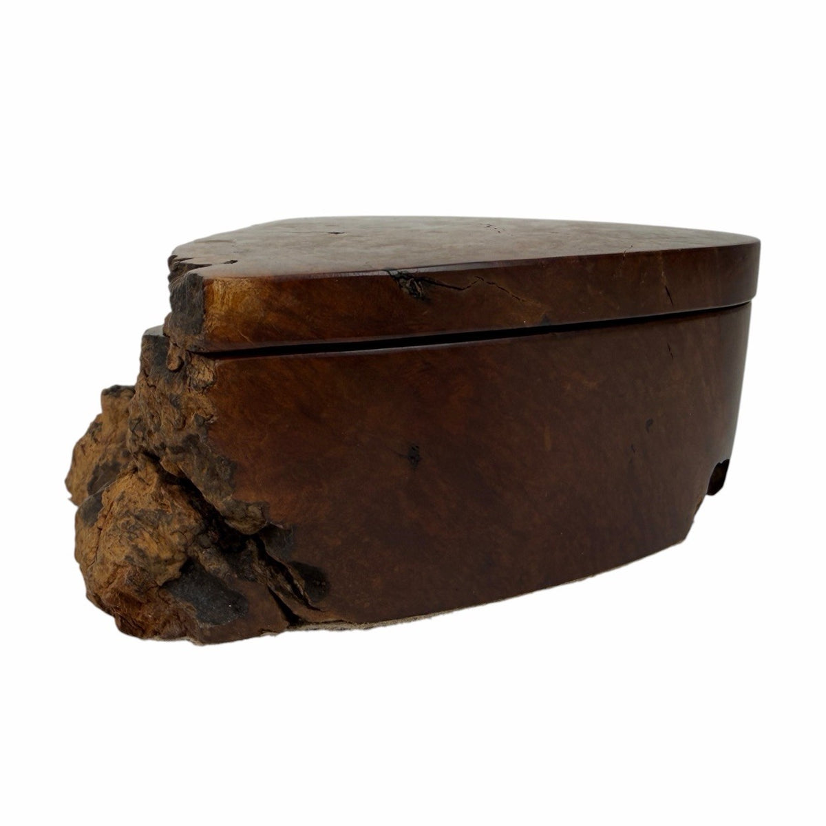 Vintage 1989 Jeffrey Seaton MOUNTAIN LILAC BURL Sculptural Live Edge Wood Box