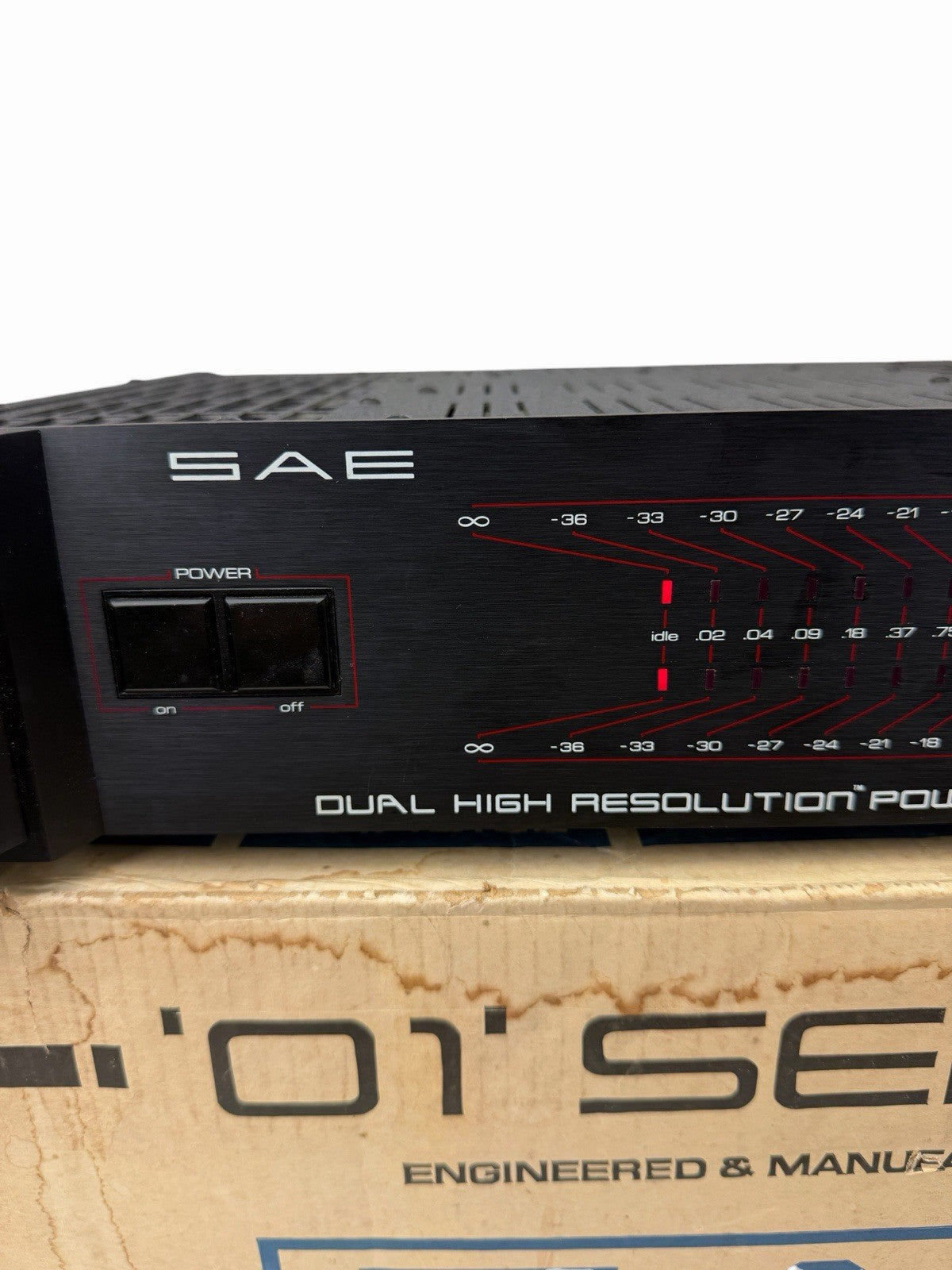 SAE A-201 A201 “01 Series” Dual High Resolution Power Amplifier VINTAGE IN BOX