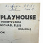 Vintage 1962 Bucks County Playhouse NEW HOPE PA Playbill & Season Handbill Flyer