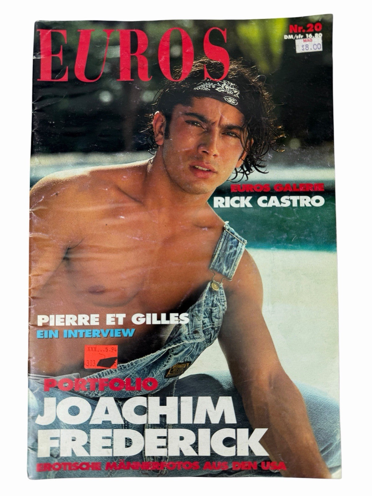 1994 EUROS Magazine #20 JOACHIM FREDERICK Rick Castro Vintage German Gay