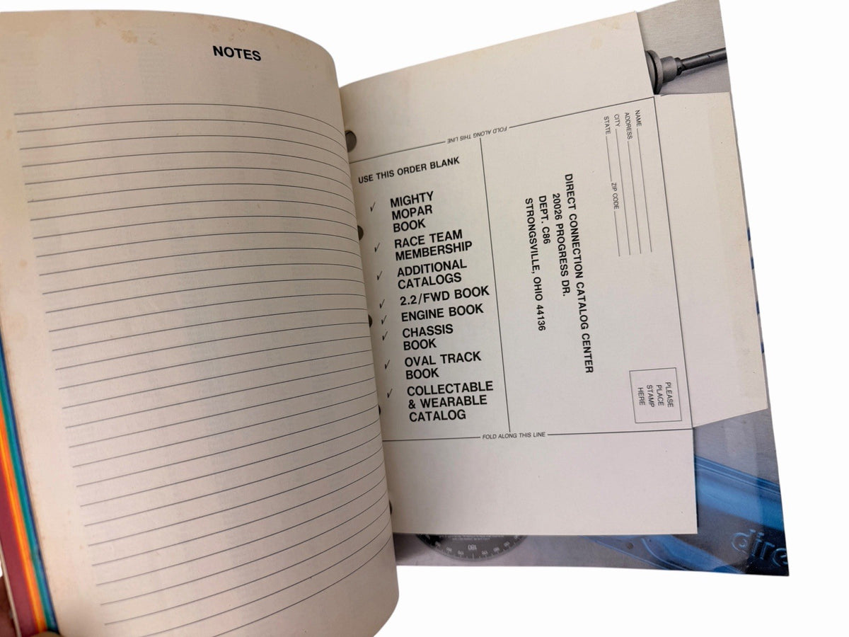 1988 Direct Connection Mopar Performance Parts Catalog 'Cuda Challenger Charger