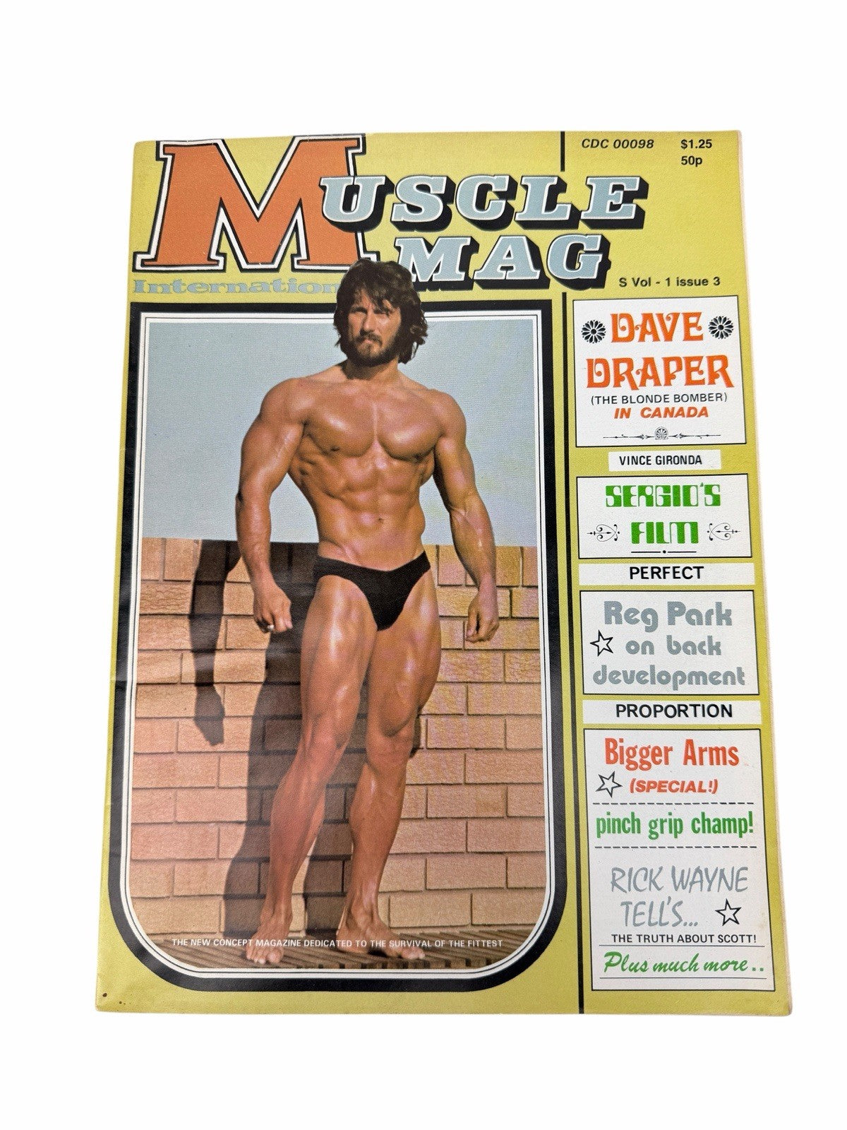 MUSCLE MAG INTERNATIONAL Vol 1 Issue 2 & 3 Rafael Olivera Frank Zane Bodybuilder