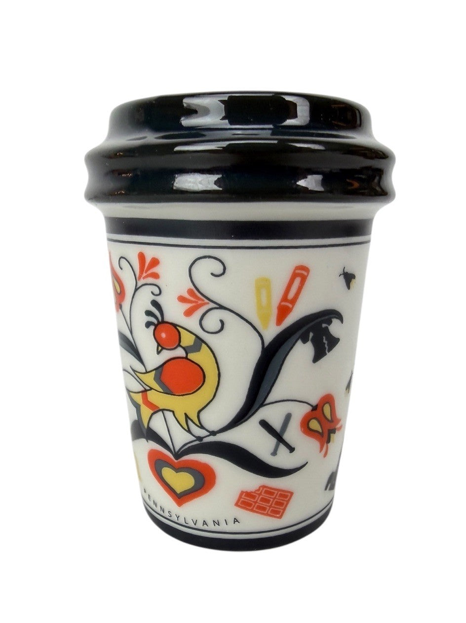 RARE 2017 STARBUCKS Christmas Ornament PENNSYLVANIA PA Mini Tumbler Coffee Cup