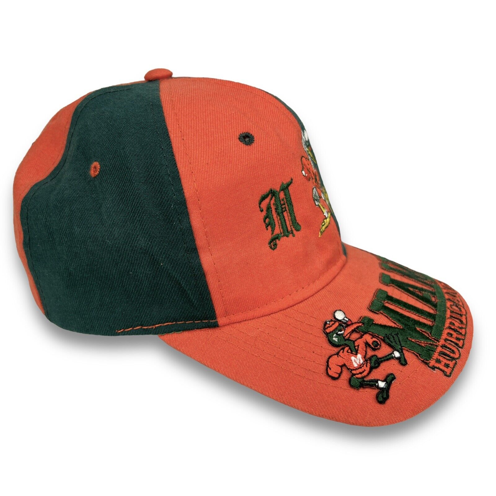 Vintage 90s Miami Hurricanes Big Face Logo hotsell Snapback