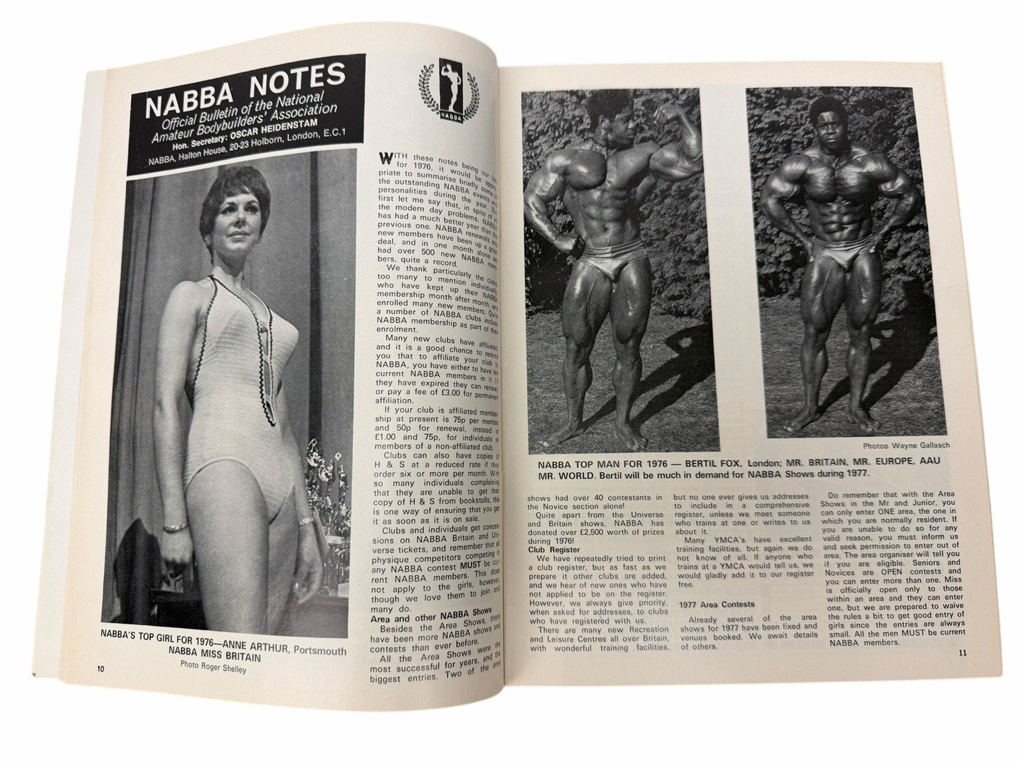 2 HEALTH AND STRENGTH 1976 Serge Nubret Vol105 #8 & 9 UK Bodybuilding Magazines