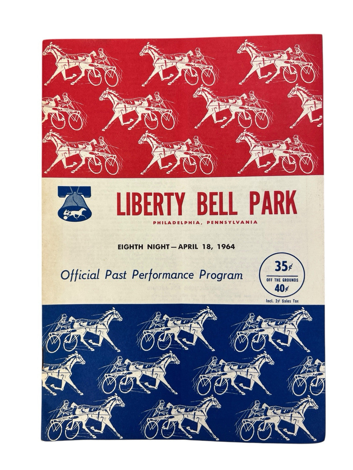 Vintage 1964 LIBERTY BELL PARK Harness Horse Racing 2 PROGRAMS 8th & 20th Nights