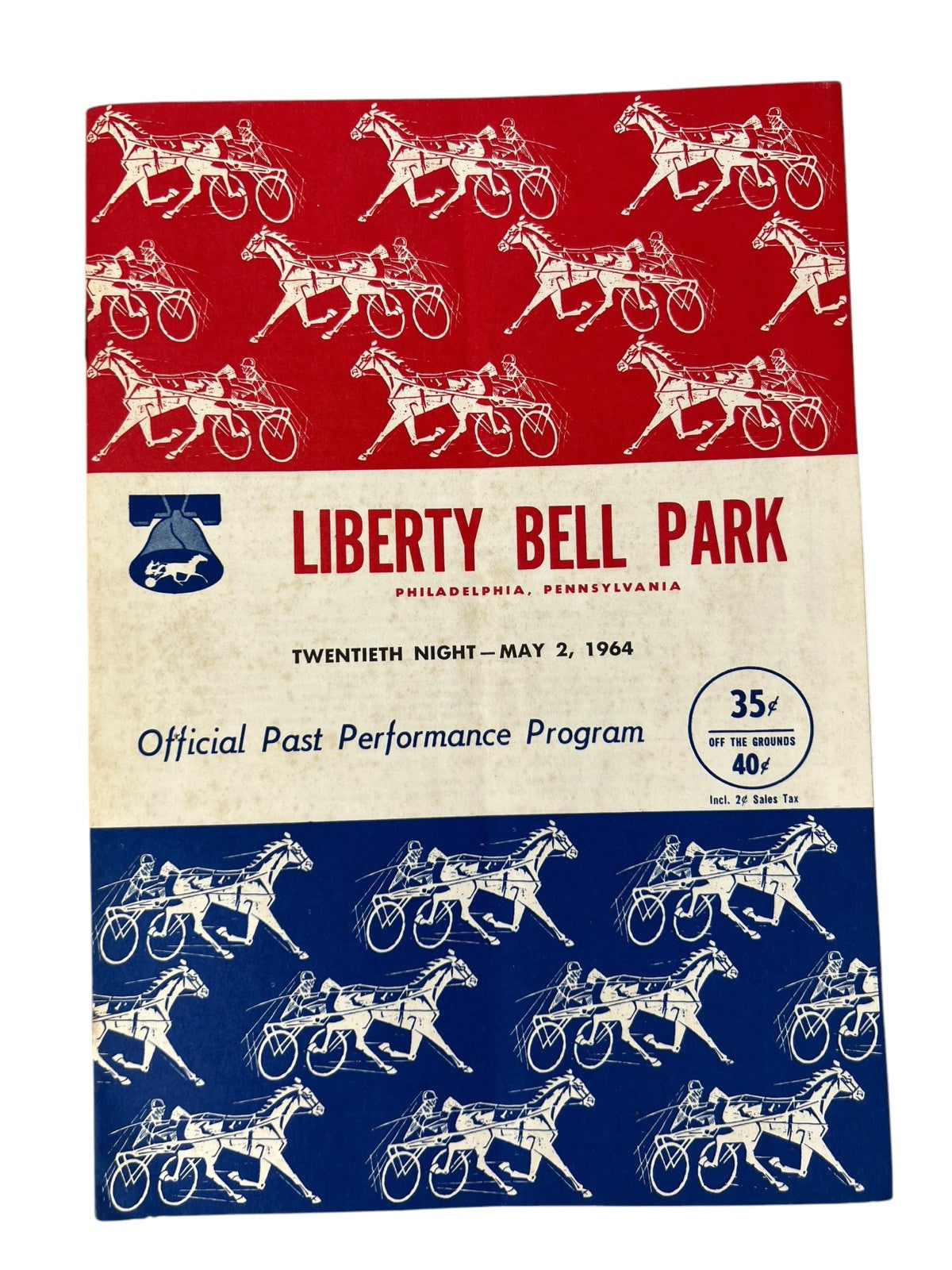 Vintage 1964 LIBERTY BELL PARK Harness Horse Racing 2 PROGRAMS 8th & 20th Nights