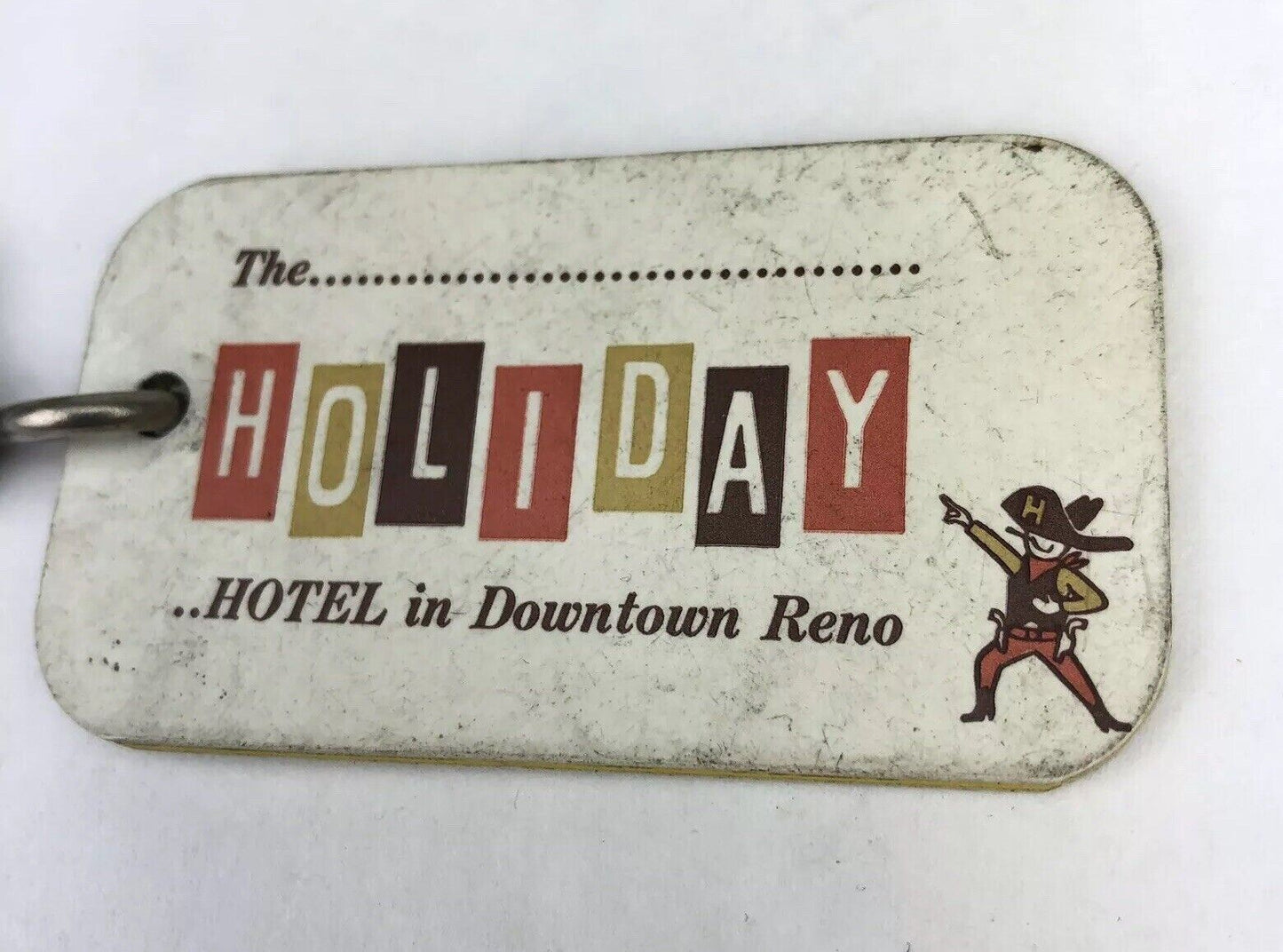 Vintage 1960’s Room Key & Fob HOLIDAY Hotel Casino RENO Nevada RARE Original