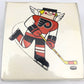 VINTAGE 1970’s Freddy Flyer PHILADELPHIA FLYERS Desk Pad Case W/ Paper
