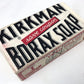 Vintage 1940’s KIRKMAN BORAX Soap Bar UNUSED NEW NOS Coupon COLGATE Flakes Ad