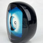 Steven Correia 1985 BLACK & AQUA Ltd Ed 5/25 Op Art Glass Paperweight Sculpture