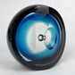 Steven Correia 1985 BLACK & AQUA Ltd Ed 5/25 Op Art Glass Paperweight Sculpture