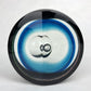 Steven Correia 1985 BLACK & AQUA Ltd Ed 5/25 Op Art Glass Paperweight Sculpture