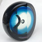 Steven Correia 1985 BLACK & AQUA Ltd Ed 5/25 Op Art Glass Paperweight Sculpture
