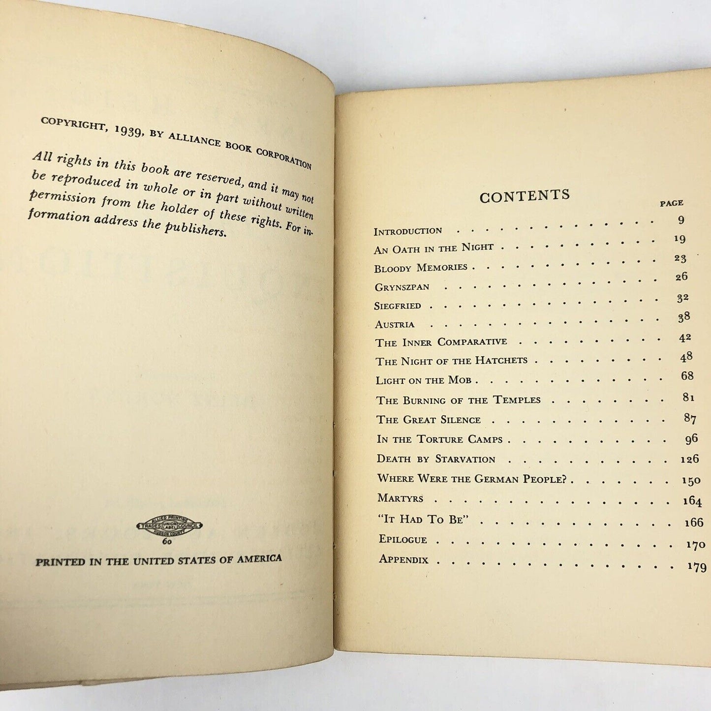 THE NEW INQUISITION By KONRAD HEIDEN 1939 SC 1st Ed Hendrik Willem Van Loom WW2