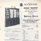 RCA VICTOR 1949 ‘Berkshire Breakfront’ Radio Phonograph TV Combo SERVICE DATA