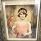 c. 1920 Bosseron Chambers FRAMED PRINT Beautiful Flapper Girl JUANITA ART DECO