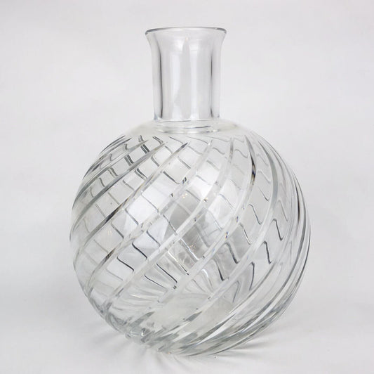 Baccarat France Crystal Cyclades Swirl 7 1/2” Vase Decanter Water Pitcher Signed