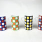 Vintage 1960’s MOD SET Of 4 Royal Crown POLKA DOT by Elena Cup & Saucers Coffee
