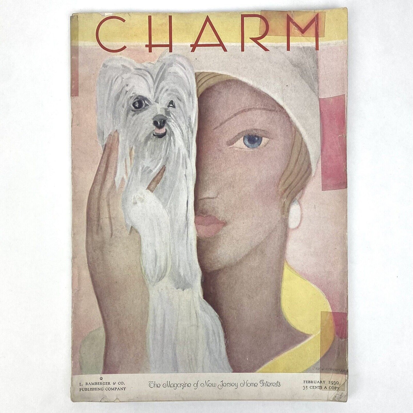 CHARM Antique Magazine Feb 1930 ART DECO Elsa Jack Von Reppert-Bismarck Cover NJ