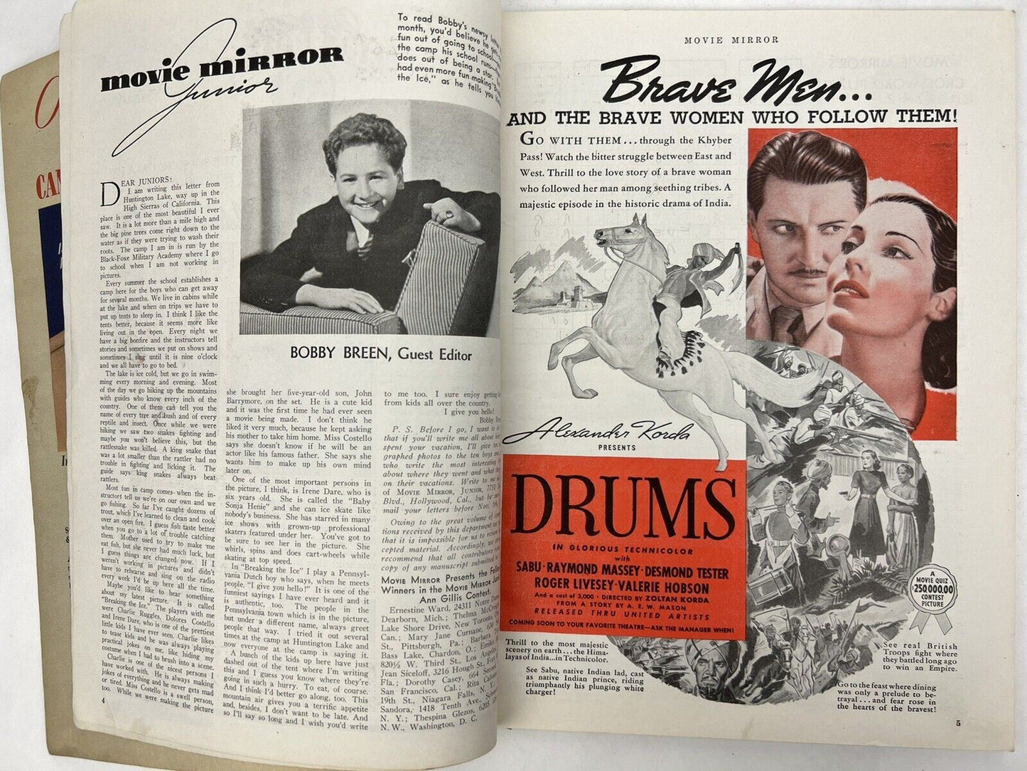 MOVIE MIRROR Magazine NOVEMBER 1938 Jeanette Macdonald Cover