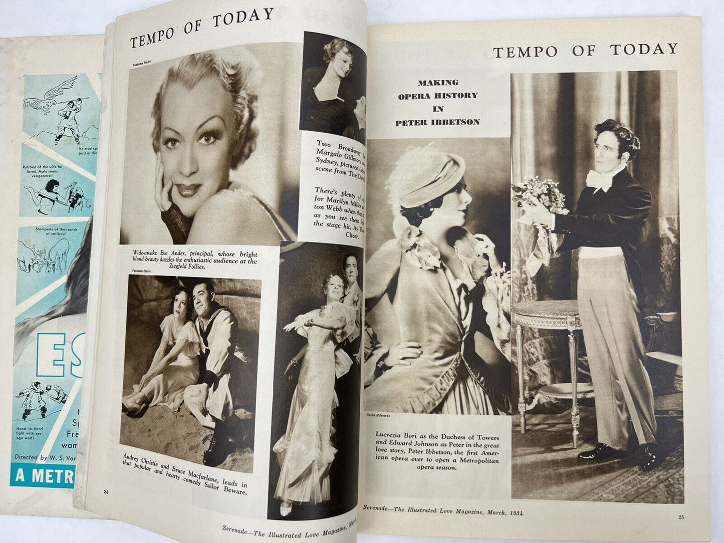 SERENADE Magazine MARCH 1934 Charlie Chaplins Love Story Art Deco Fashion Ads