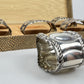 Antique Boxed Set of 6 ARGENTO 800 Italian SILVER Repousse Baroque Napkin Rings