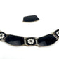 Vintage DAVID ANDERSON DA Norway Sterling Silver & Enamel Black NECKLACE